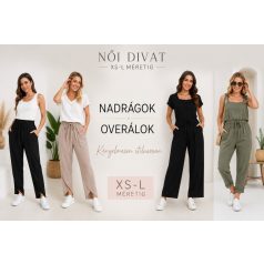 XS-L nadrágok, overálok